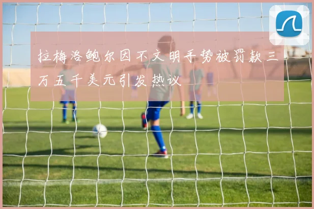 拉梅洛鲍尔因不文明手势被罚款三万五千美元引发热议